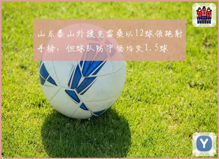 山东泰山外援克雷桑以12球领跑射手榜，但球队防守场均失1.5球